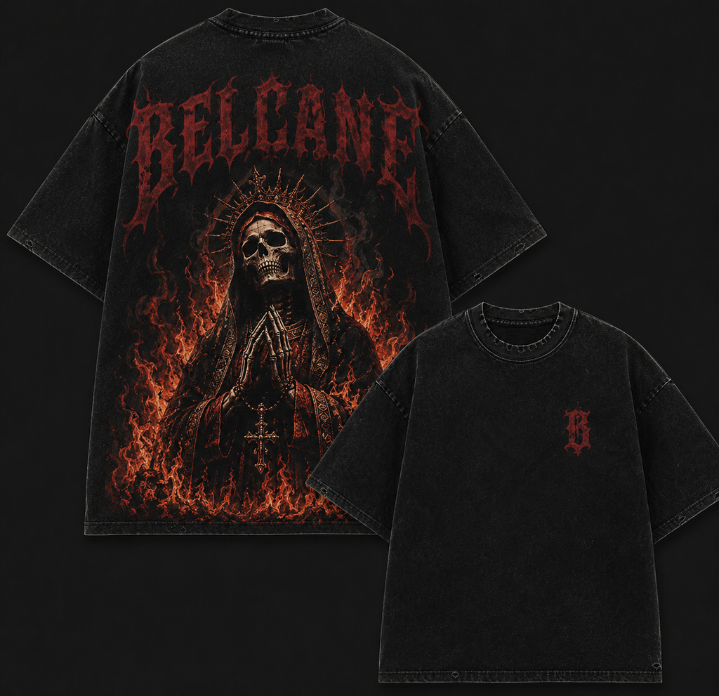 BELCANE Inferno Tee – Vintage Black